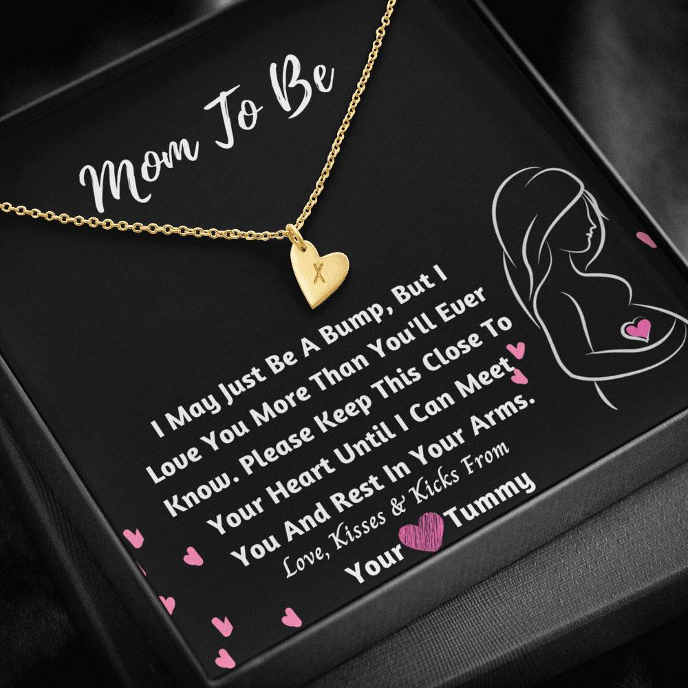 Mom-To-Be Hearts Necklace- Love From Your Tummy