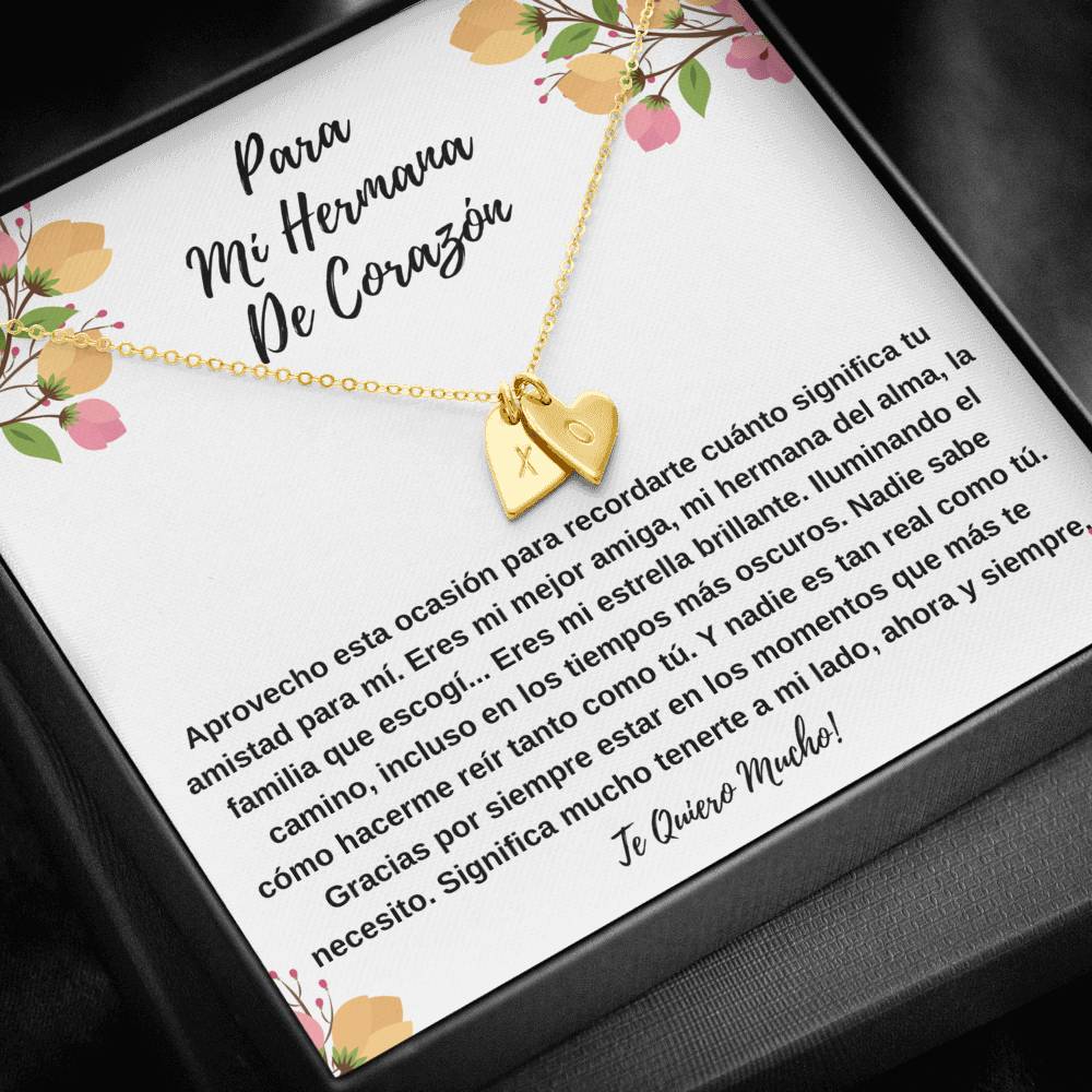 Collar de Corazones- Hermana Te Quiero
