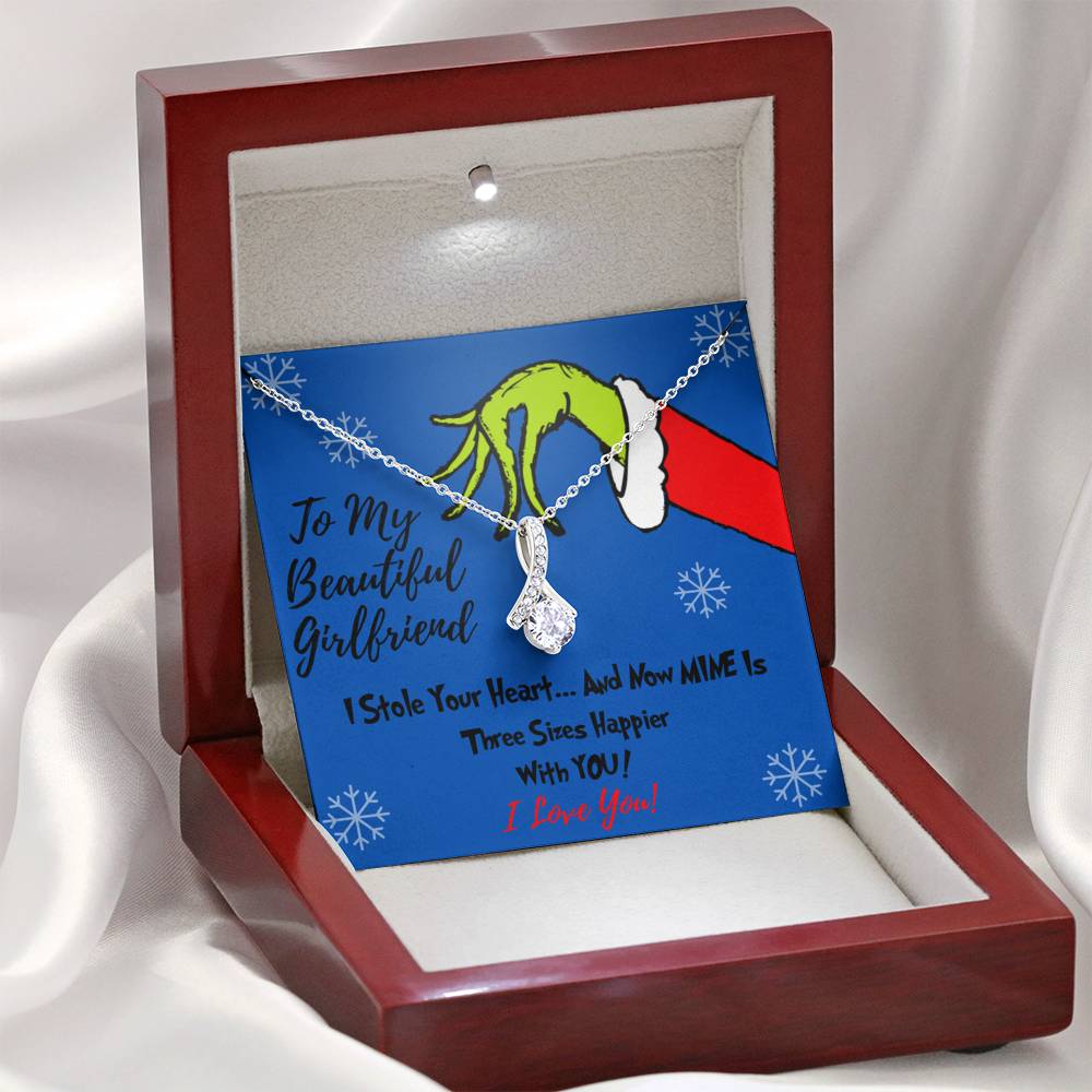 To My Beautiful Girlfriend Grinch Necklace