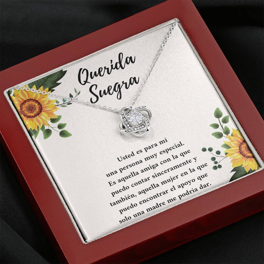 Querida suegra usted es una persona muy especial