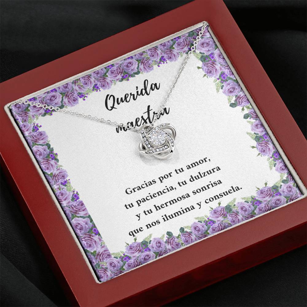Querida maestra gracias por su amor