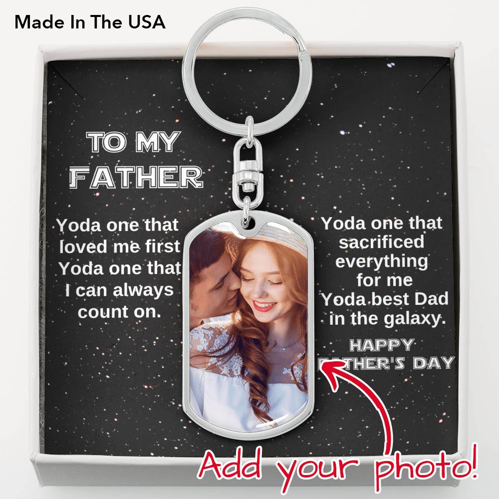 Yoda Best Dad Keychain