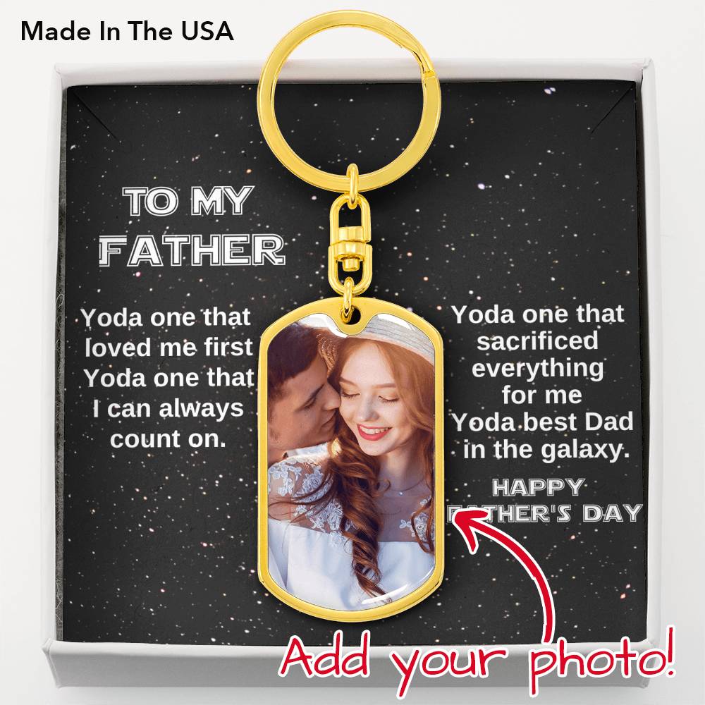 Yoda Best Dad Keychain