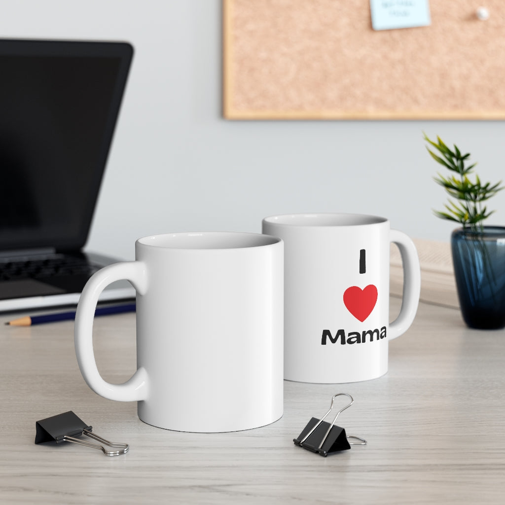 Yo amo a mamá taza de 11oz