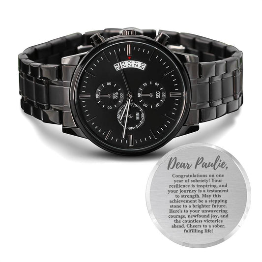 One Year Sobriety Watch - Congratulations