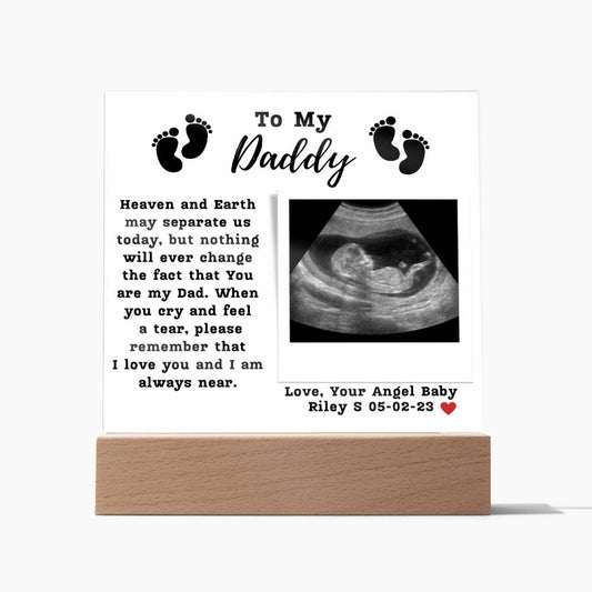 Angel Baby Acrylic Plaque For Customization