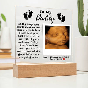 To My Daddy Acrylic Plaque - From Bump