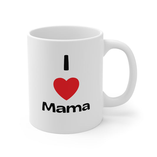 Yo amo a mamá taza de 11oz