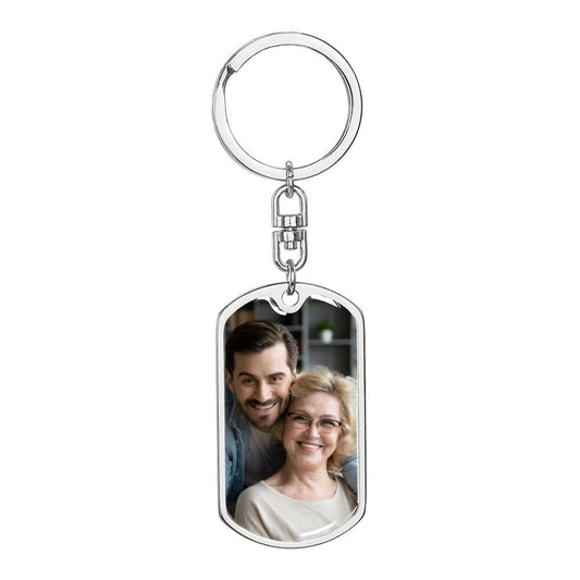 Mother and son keychain