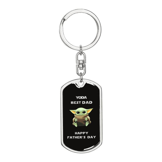 Yoda best Dad keychain