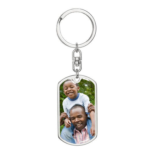 Father and son keychain