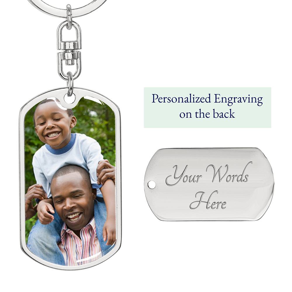 Father and son keychain