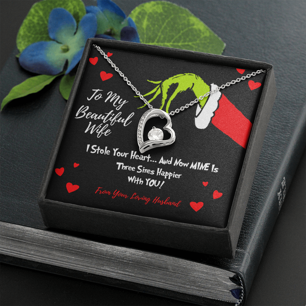 Grinch necklace for Wife I stole your heart