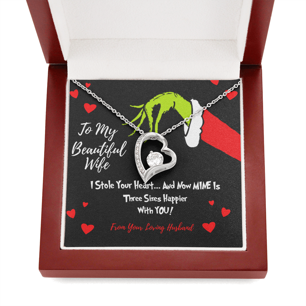 Grinch necklace for Wife I stole your heart