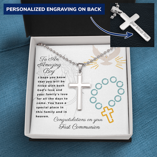 To an amazing boy on his first communion