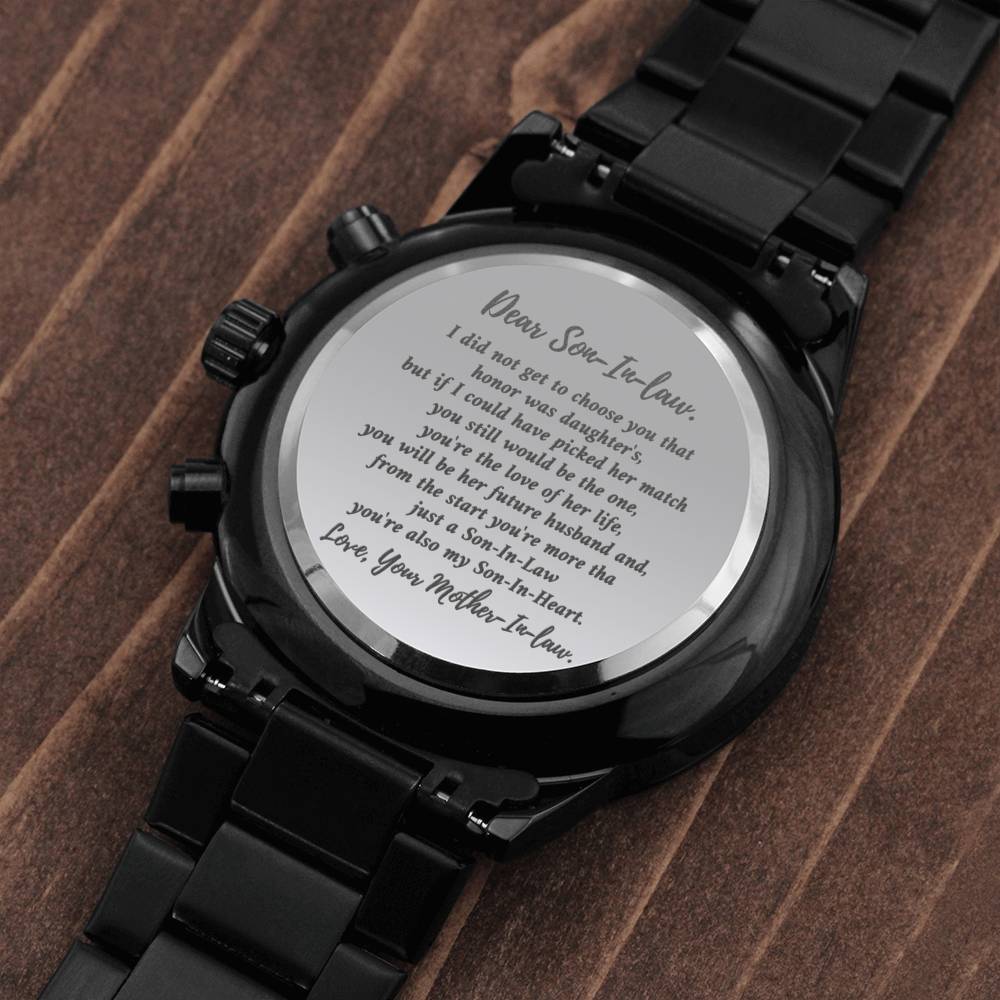 Dear Son-In-Heart watch gift