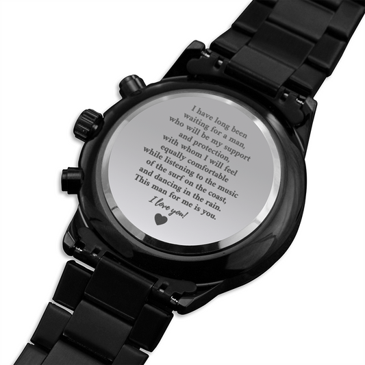 To my boyfriend you are the man for me
