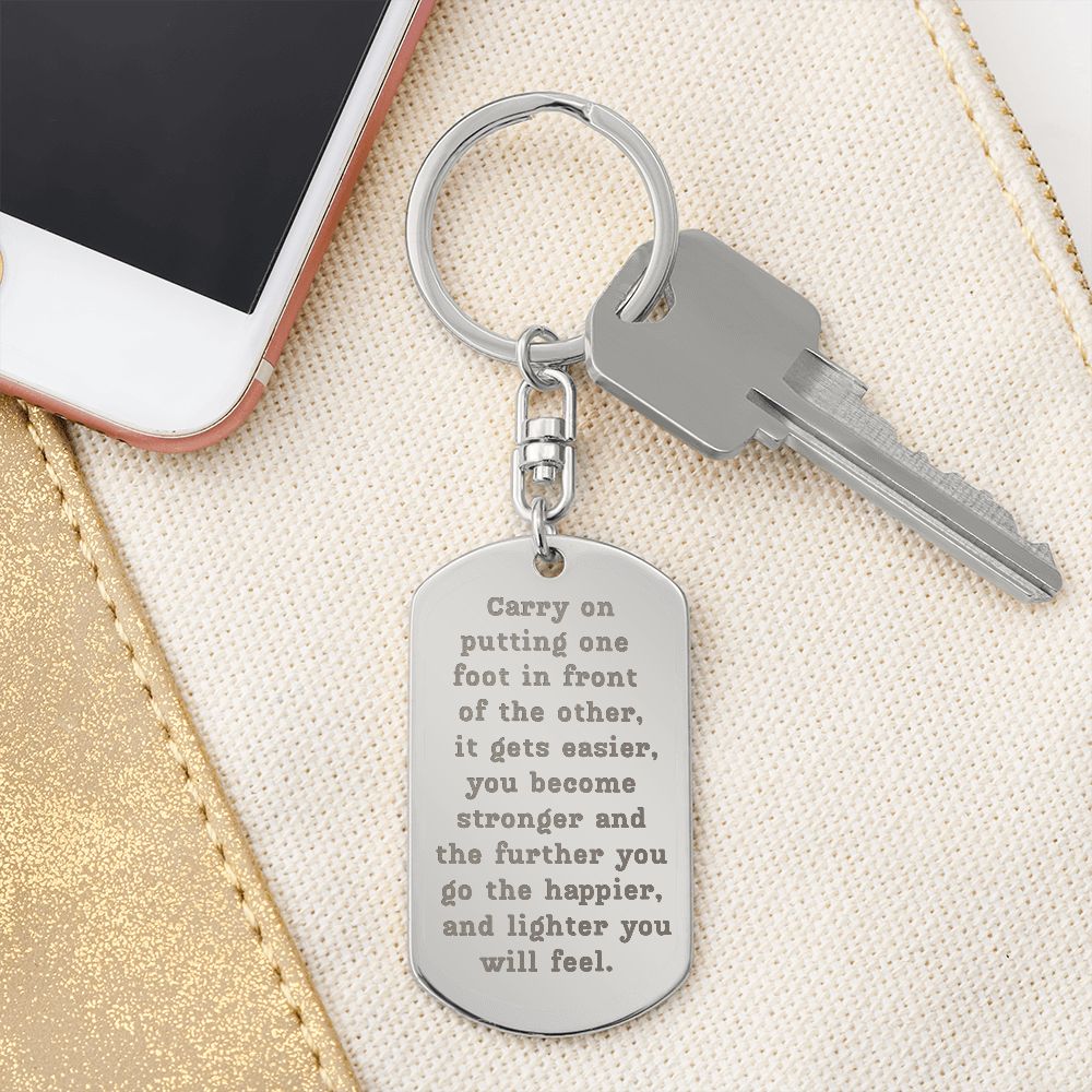 Sobriety Keychain - Carry On