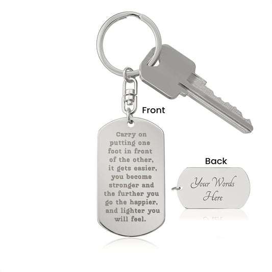 Sobriety Keychain - Carry On