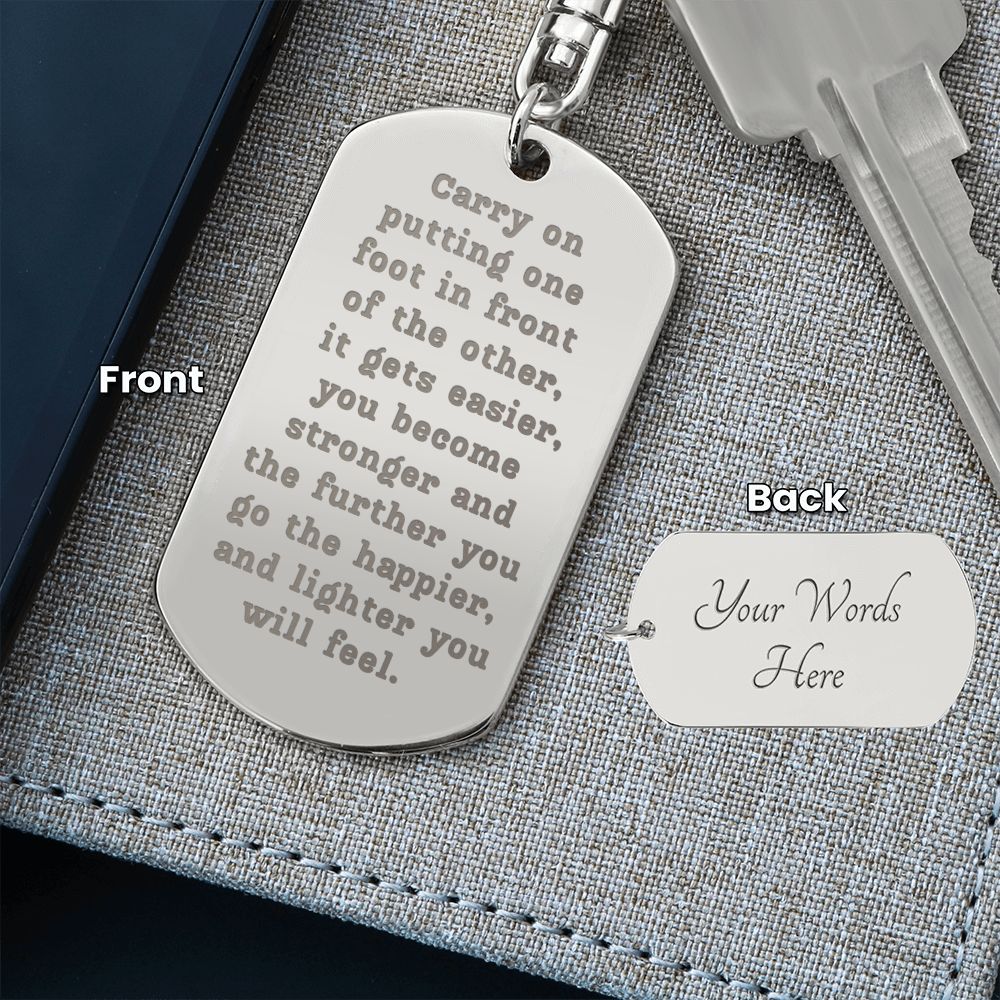 Sobriety Keychain - Carry On