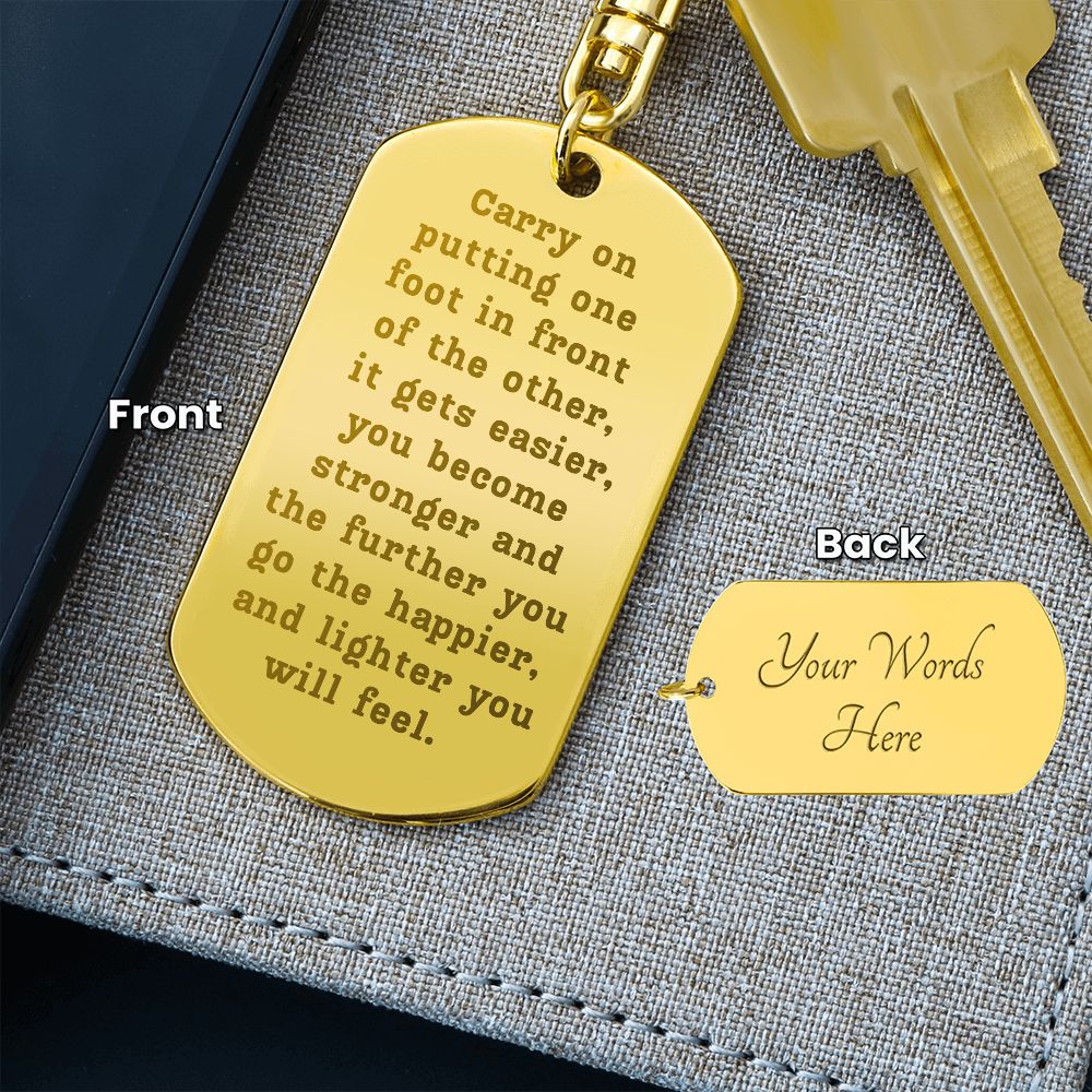 Sobriety Keychain - Carry On
