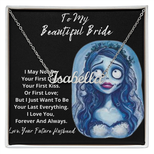 Custom necklace for corpse bride
