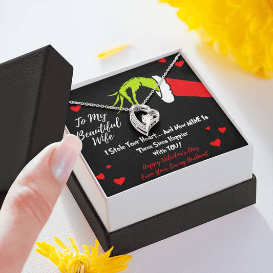 Valentine Grinch Necklace For Wife