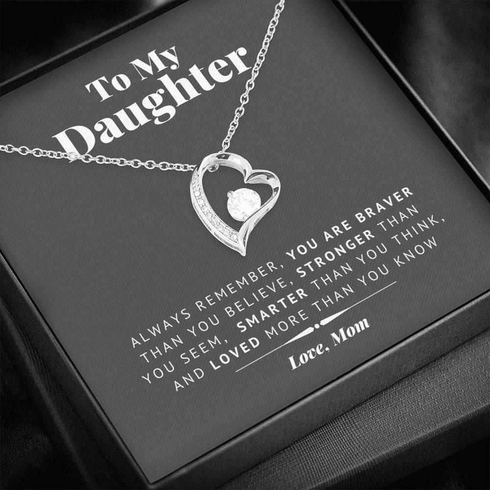 To My Daughter Necklace- You Are Stronger