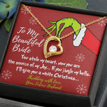 Load image into Gallery viewer, Grinch White Christmas for Bride
