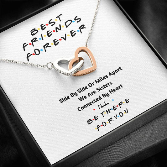 Best Friends Forever Necklace- Connected by heart