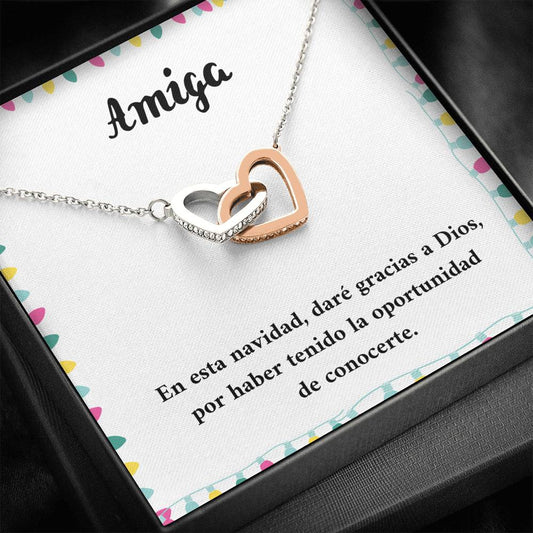 Amiga en esta navidad daré gracias a Dios