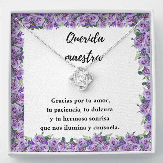 Querida maestra gracias por su amor