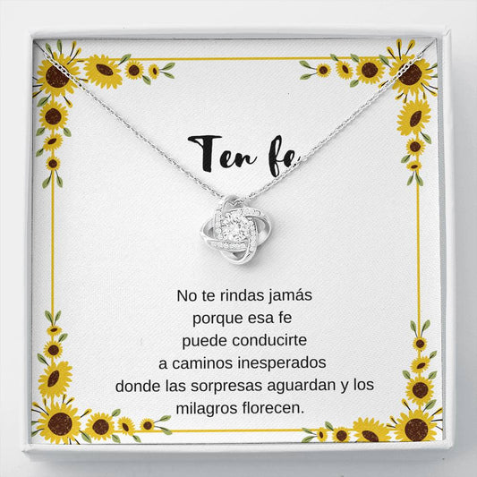 Ten fe que los milagros florecen