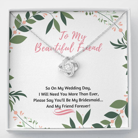 Bridesmaid Knot Necklace
