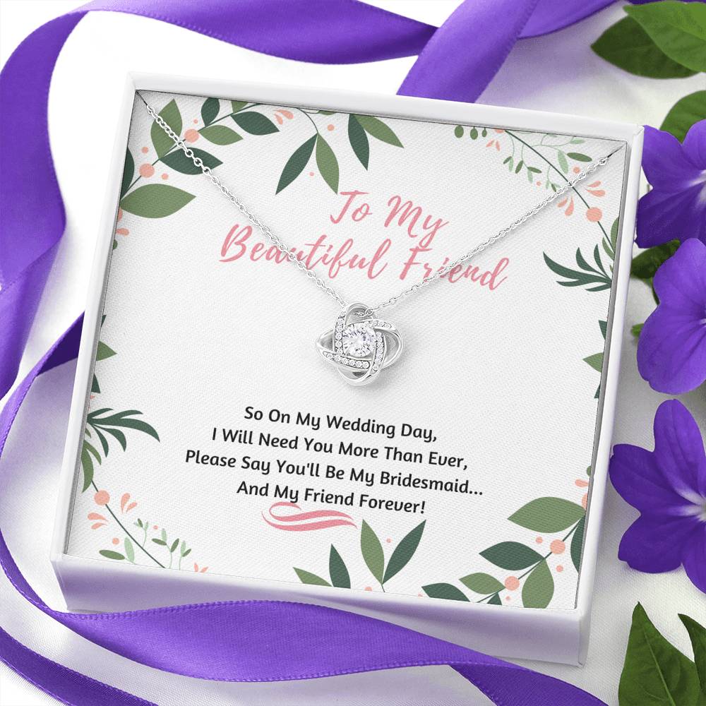 Bridesmaid Knot Necklace