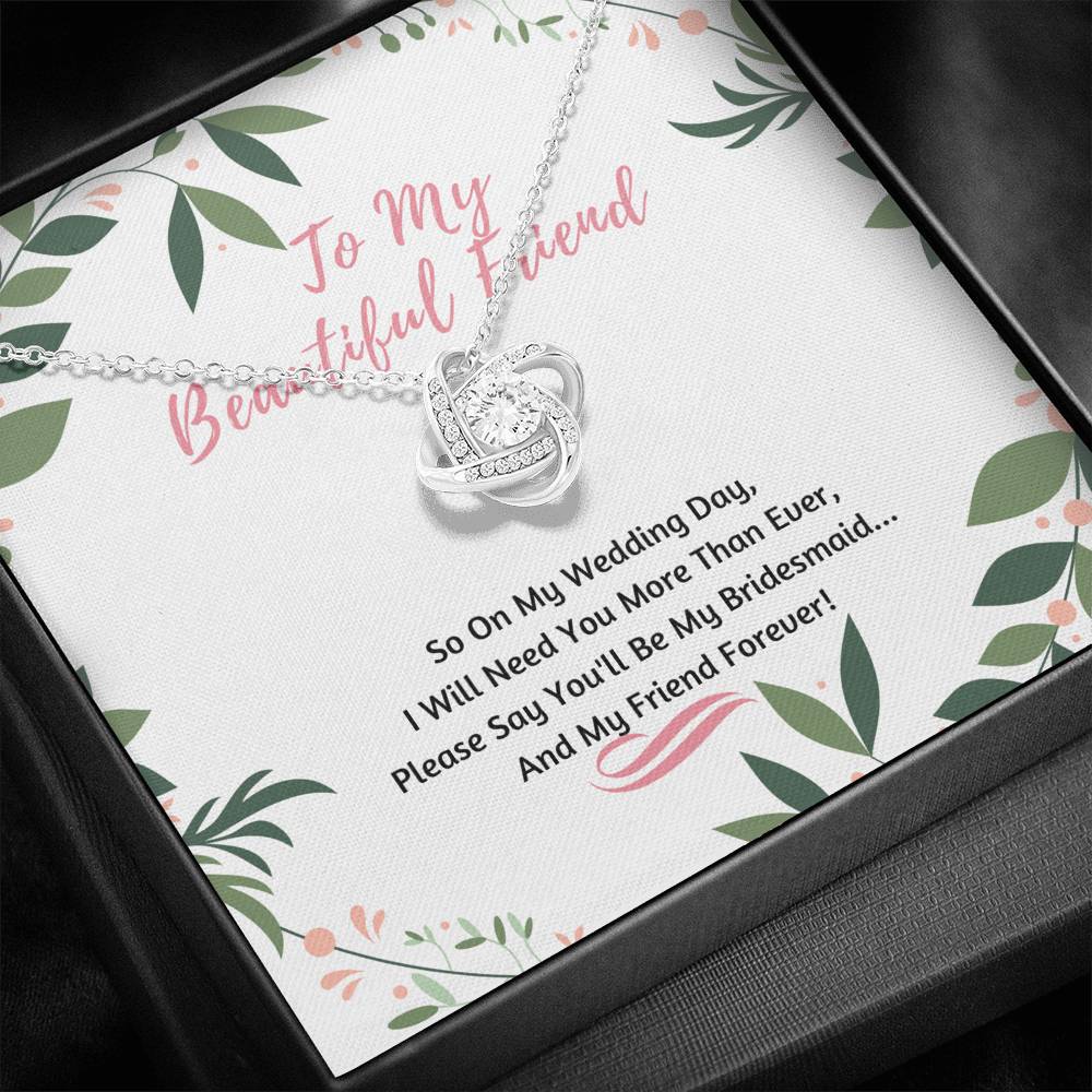 Bridesmaid Knot Necklace