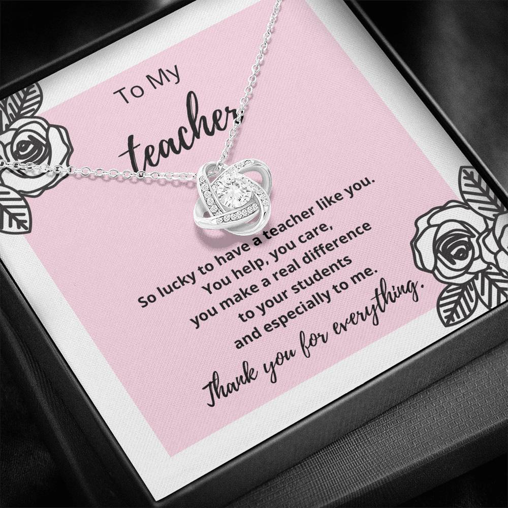 To my teacher you make a real difference