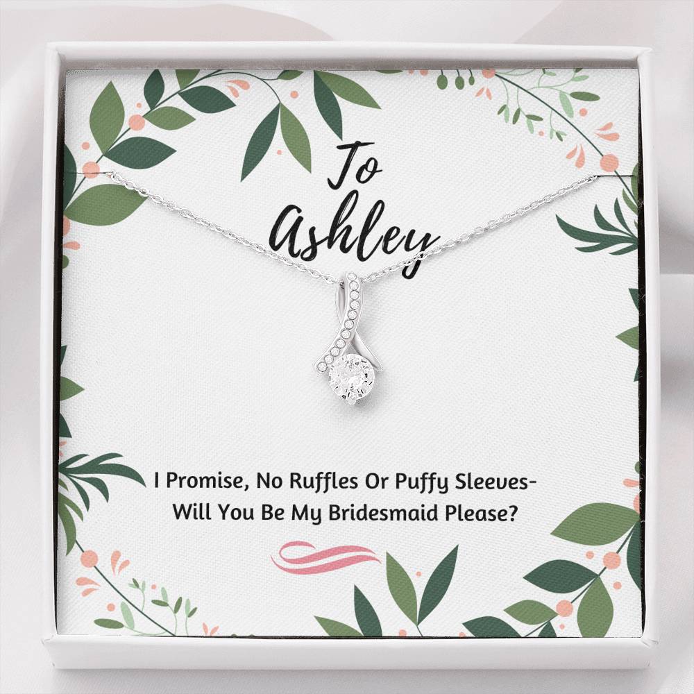 Funny Bridesmaid Heart Necklace 1