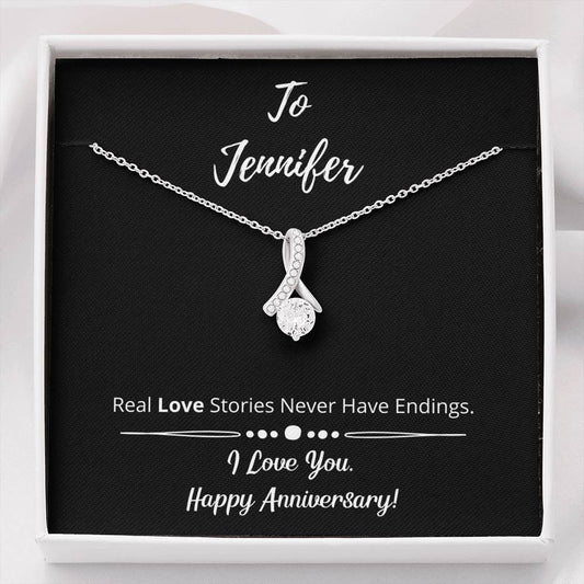 Happy Anniversary Ribbon Necklace 1