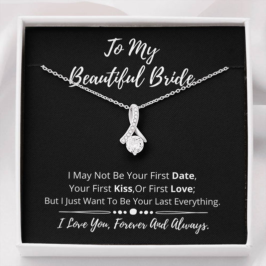 To My Beautiful Bride Dainty Necklace- GN