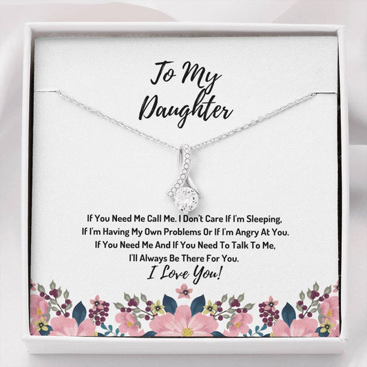 Daughter Ribbon Necklace- I Will Always Be There