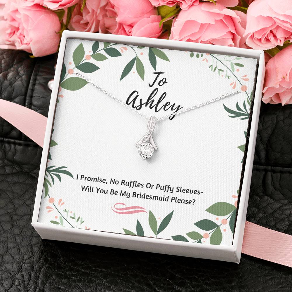 Funny Bridesmaid Heart Necklace 1