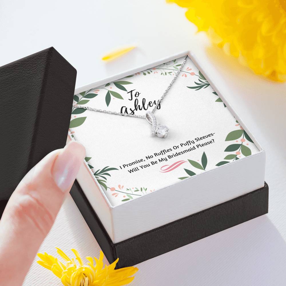 Funny Bridesmaid Heart Necklace 1