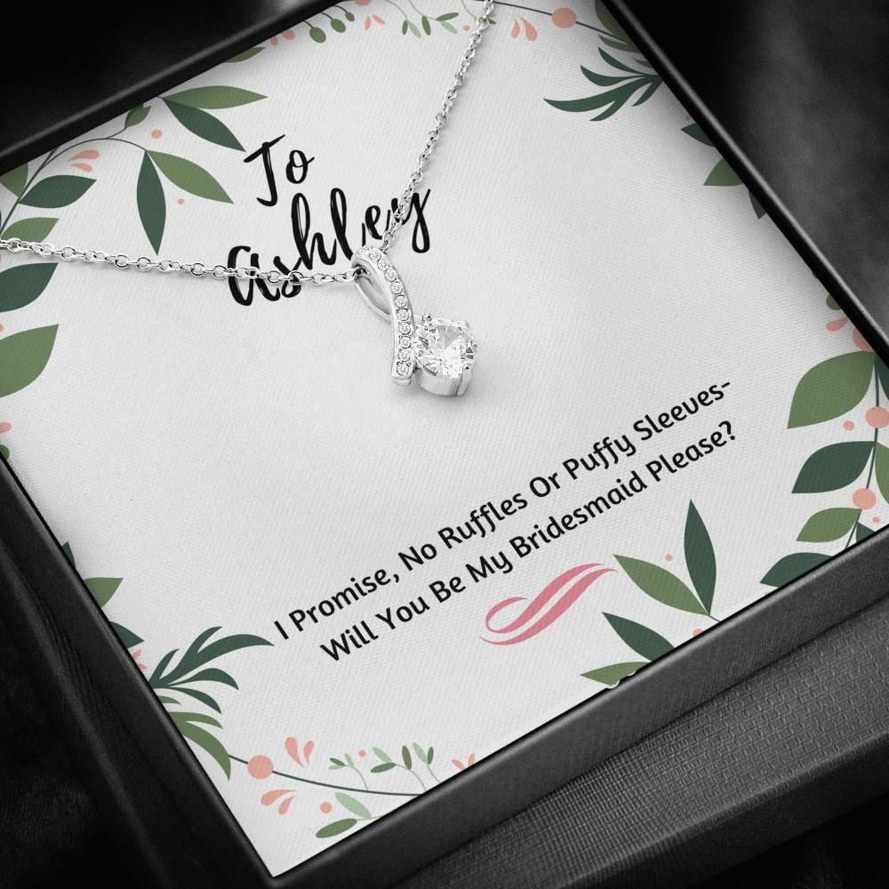 Funny Bridesmaid Heart Necklace 1