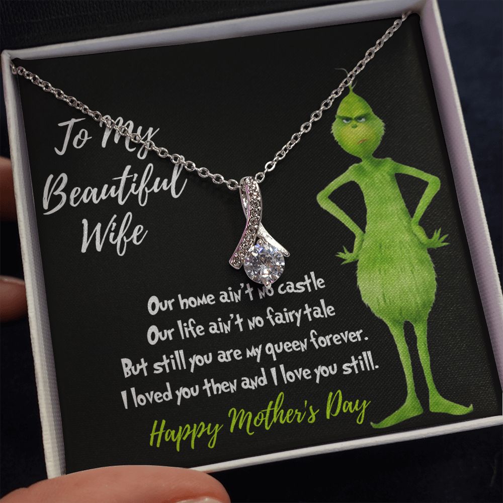 Grinch necklace for mother's day