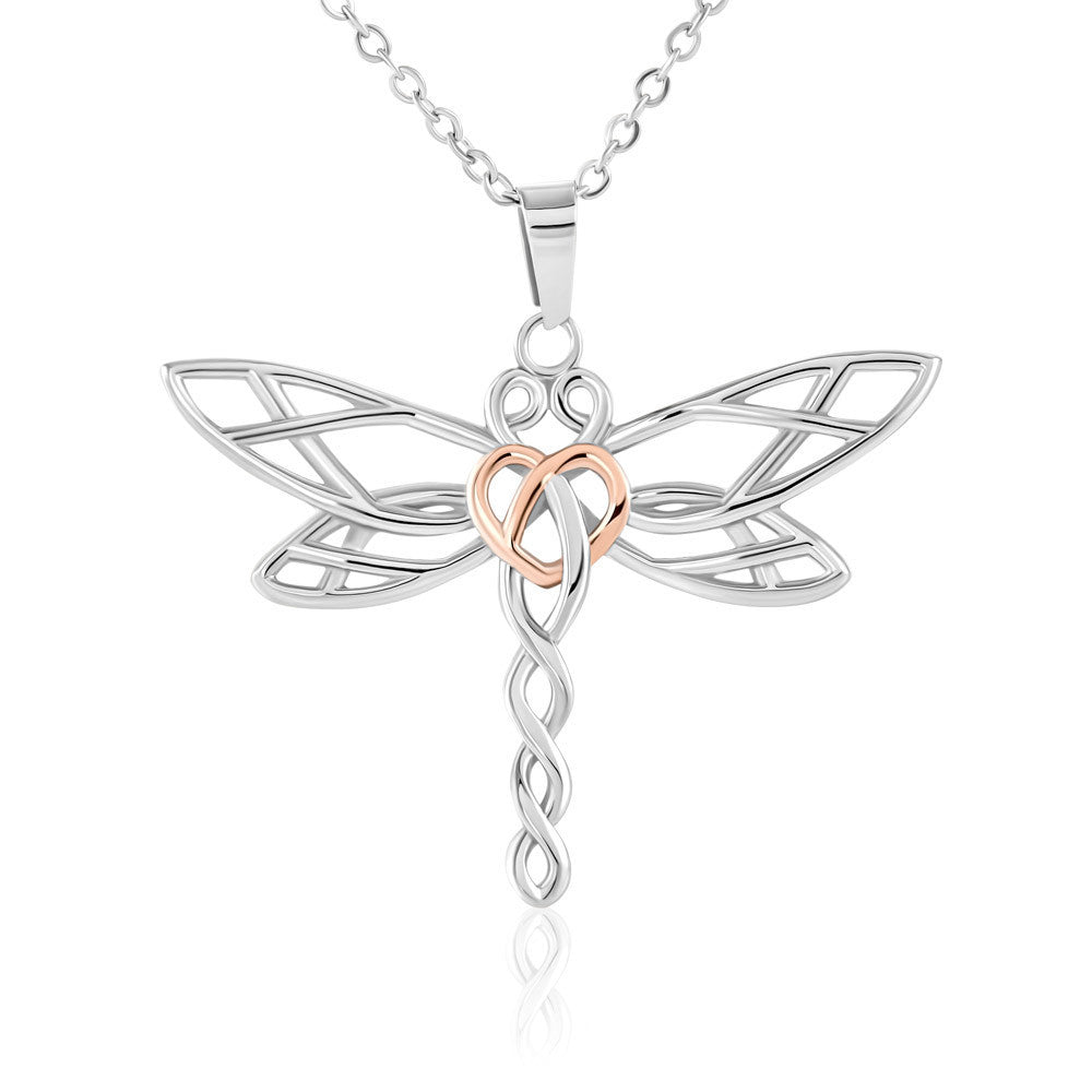 Soul Sister Necklace |   Unbiological Sister  |    Gift For Best Friend  | Dragonfly Pendant