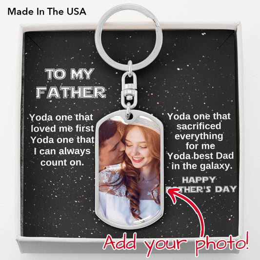 Yoda Best Dad Keychain